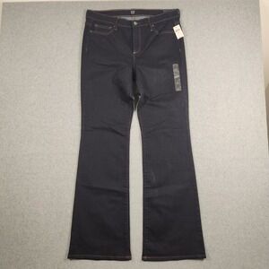 Gap Boot Cut Jeans Womens 32R Blue Perfect Dark Wash Denim Stretch 32x34 NEW